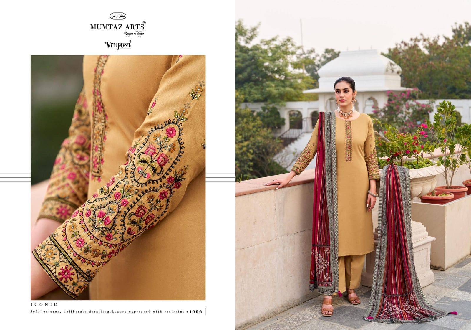 JAMDANI BY MUMTAZ ARTS 1001 TO 1006 Series Beautiful Festive Suits Stylish Fancy Colorful Casual Wear & Ethnic Wear VISCOSE JAM DIGITAL PRINT Dresses At Wholesale Price